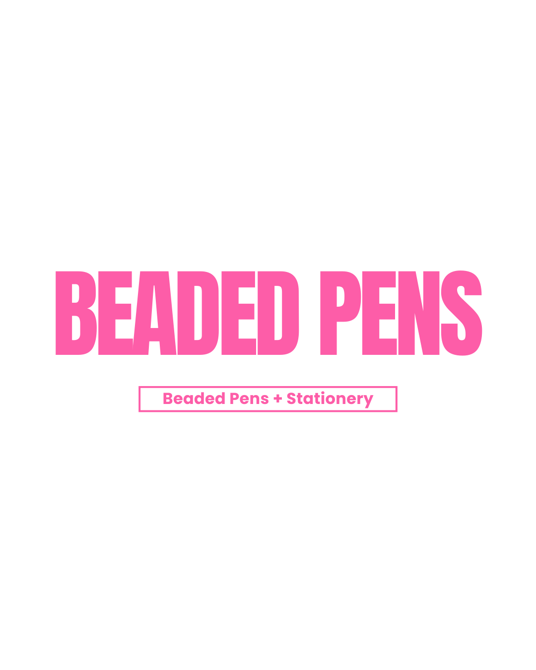 Beaded Pens
