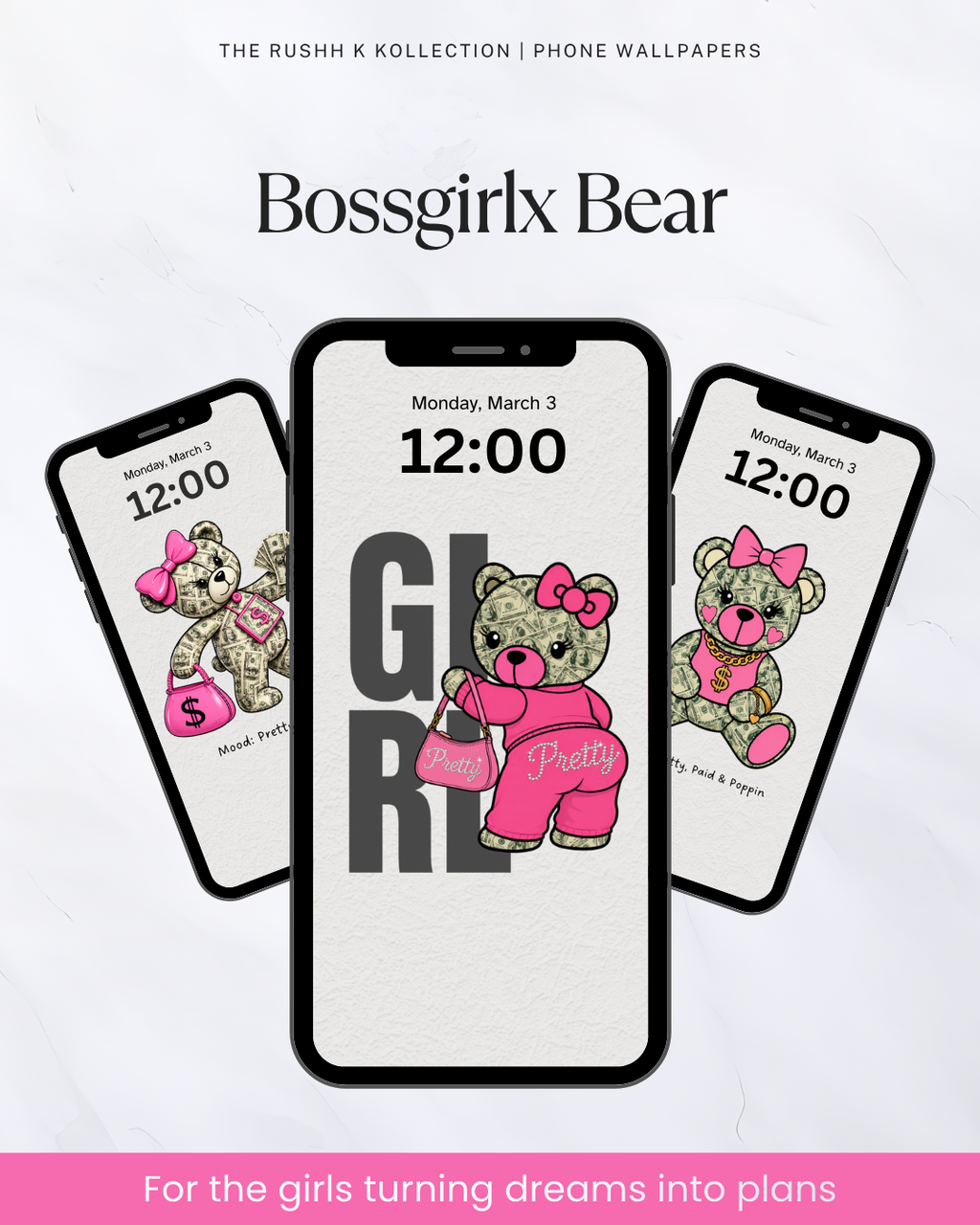 BossgirlxBear - Phone Wallpapers (13-Pack)