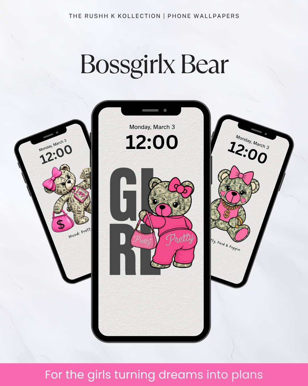 BossgirlxBear - Phone Wallpapers (13-Pack)