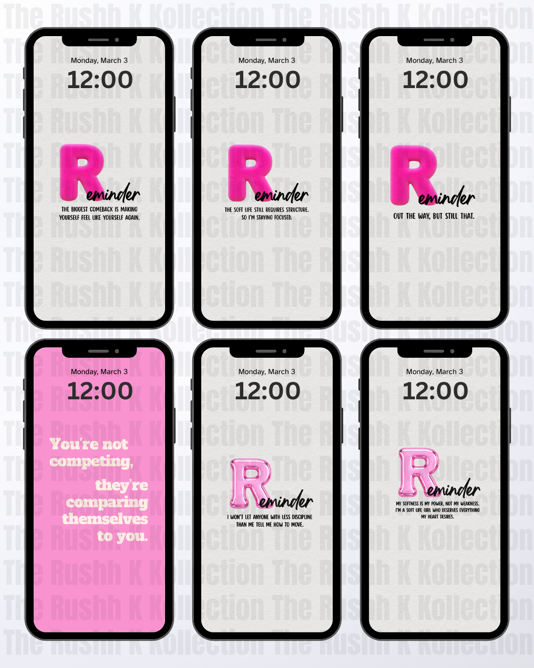 The Pink Soft Life Bundle - Phone Wallpapers (39-Pack)