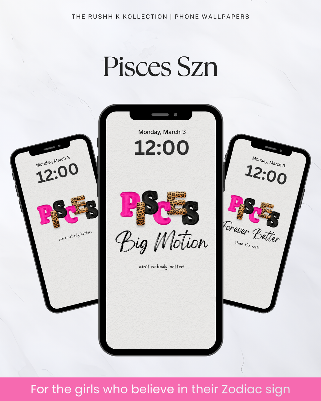 Pisces Szn - Phone Wallpapers (3-Pack)