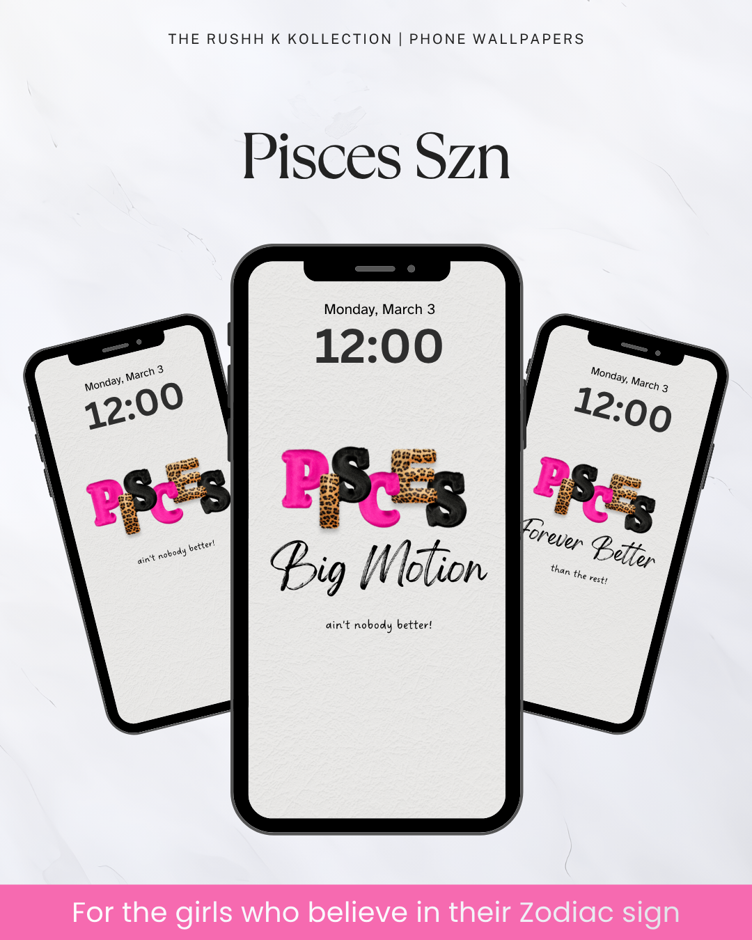 Pisces Szn - Phone Wallpapers (3-Pack)