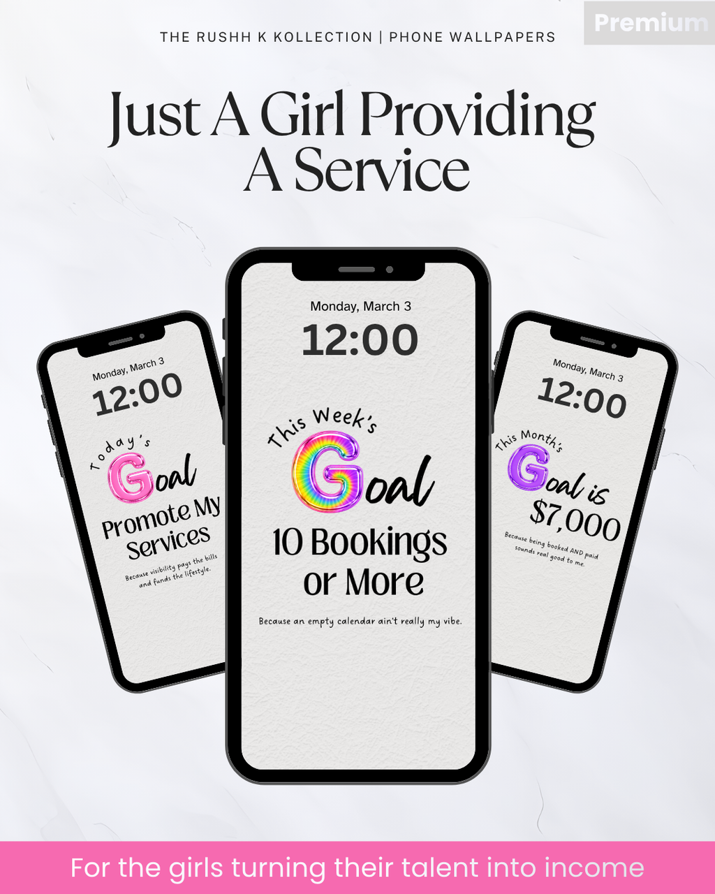 Just A Girl Providing A Service - Premium Phone Wallpapers (20-Pack)