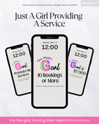 Just A Girl Providing A Service - Premium Phone Wallpapers (20-Pack)