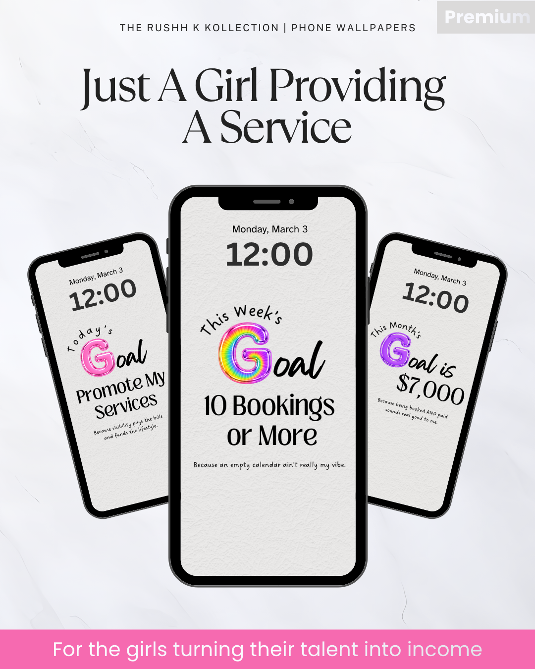 Just A Girl Providing A Service - Premium Phone Wallpapers (20-Pack)