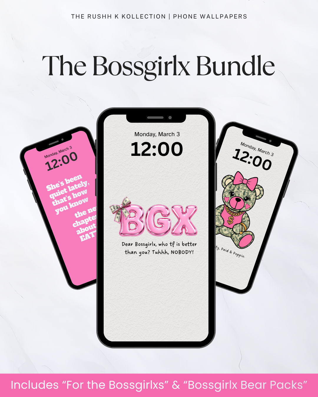 The Bossgirlx Bundle - Phone Wallpapers (26-Pack)