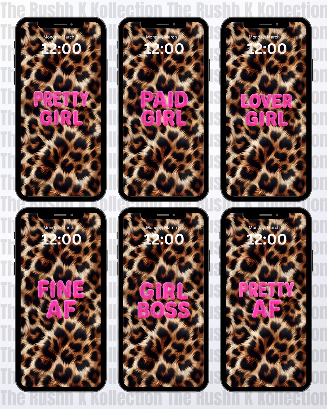 Leopard Luxe - Phone Wallpapers (13-Pack)