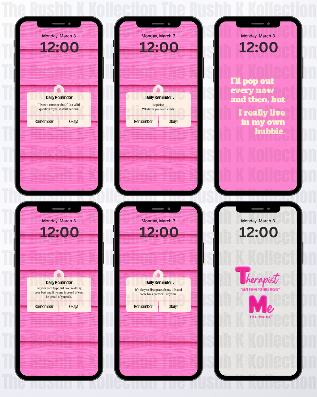 The Pink Soft Life Bundle - Phone Wallpapers (39-Pack)