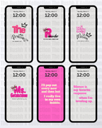 Ms. Obsessedwithpink Phone Wallpapers – Bossgirlx Screens™ (13-Pack)
