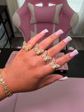 Adjustable Luxe Butterfly Ring