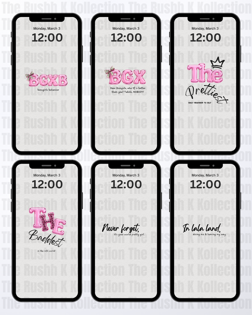 For The Bossgirlsx Phone Wallpapers – Bossgirlx Screens™ (13-Pack)