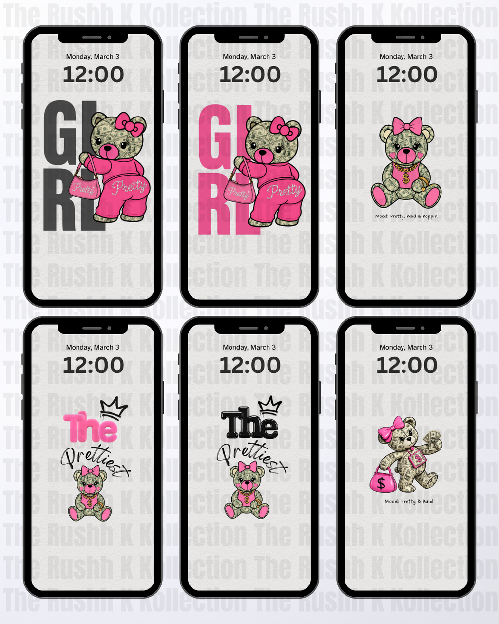 BossgirlxBear - Phone Wallpapers (13-Pack)