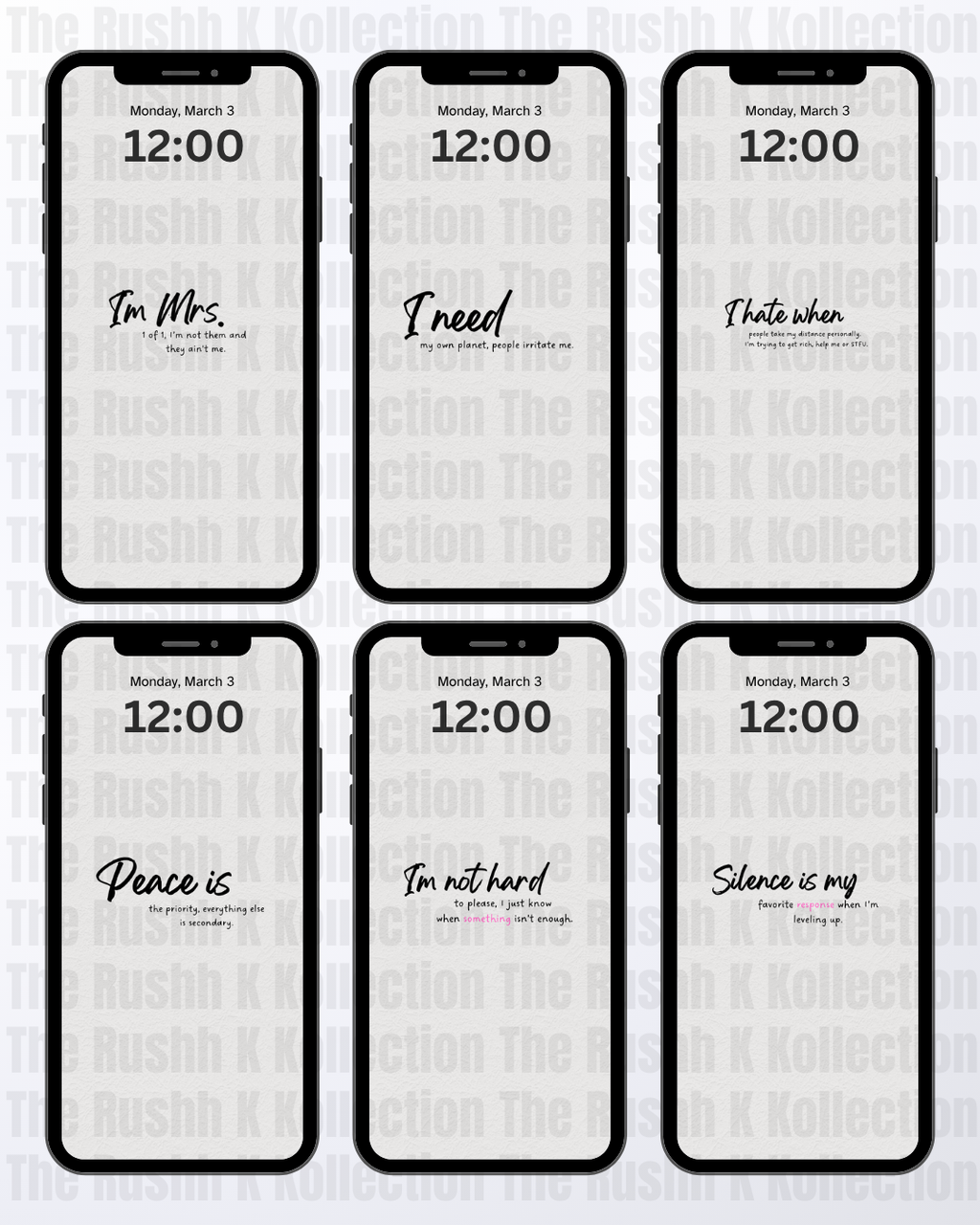 For The Bossgirlsx Phone Wallpapers – Bossgirlx Screens™ (13-Pack)