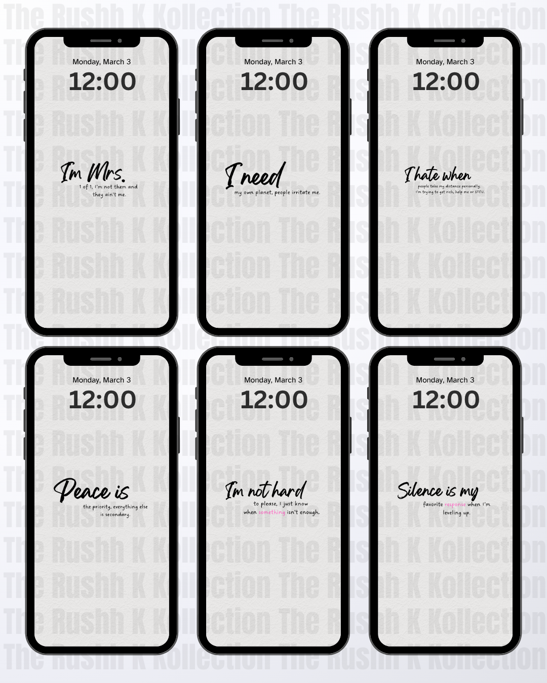 For The Bossgirlsx Phone Wallpapers – Bossgirlx Screens™ (13-Pack)