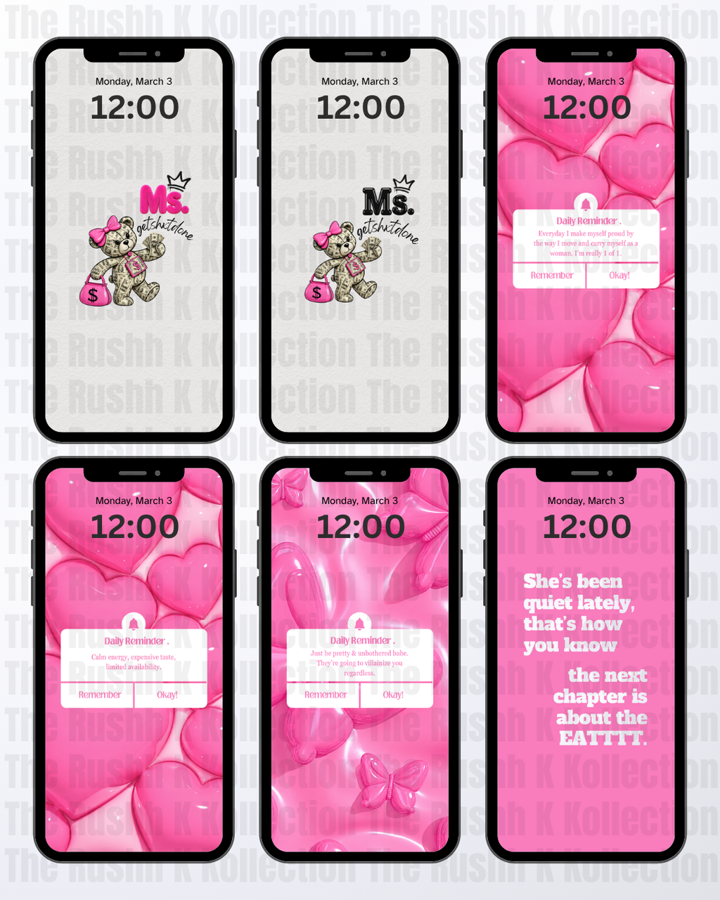 BossgirlxBear - Phone Wallpapers (13-Pack)