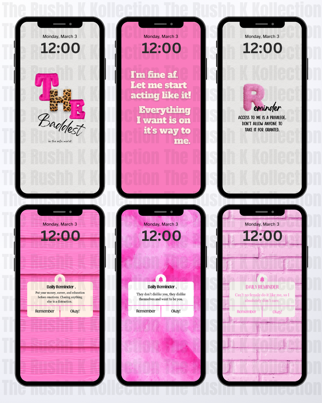 Pretty Self Love - Phone Wallpapers (13-Pack)