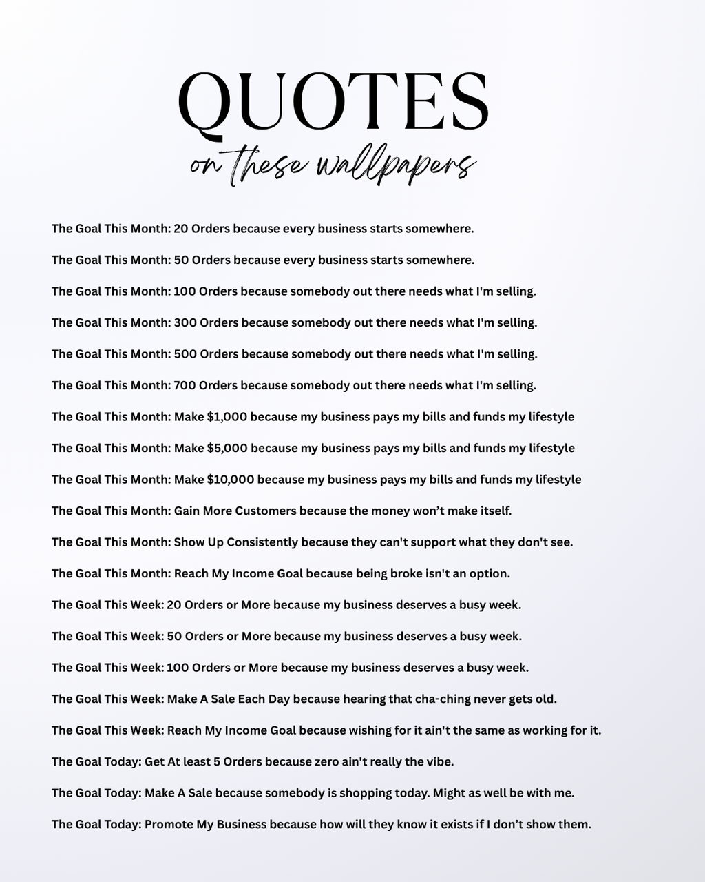 The Business Owner Bundle - Phone Wallpapers (40-Pack)