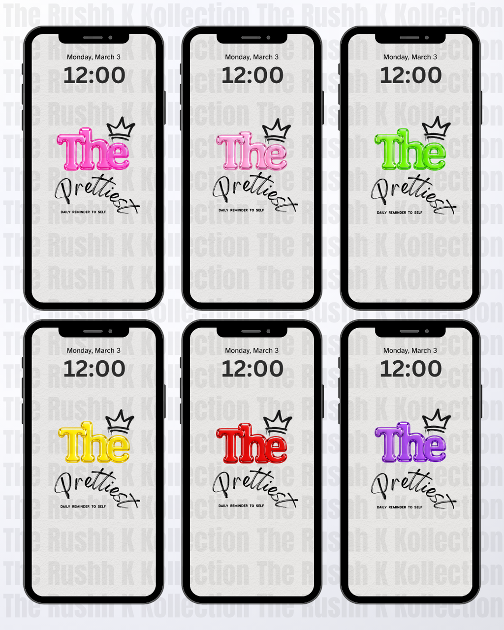 A Girl’s Daily Reminder Bundle - Phone Wallpapers (46-Pack)