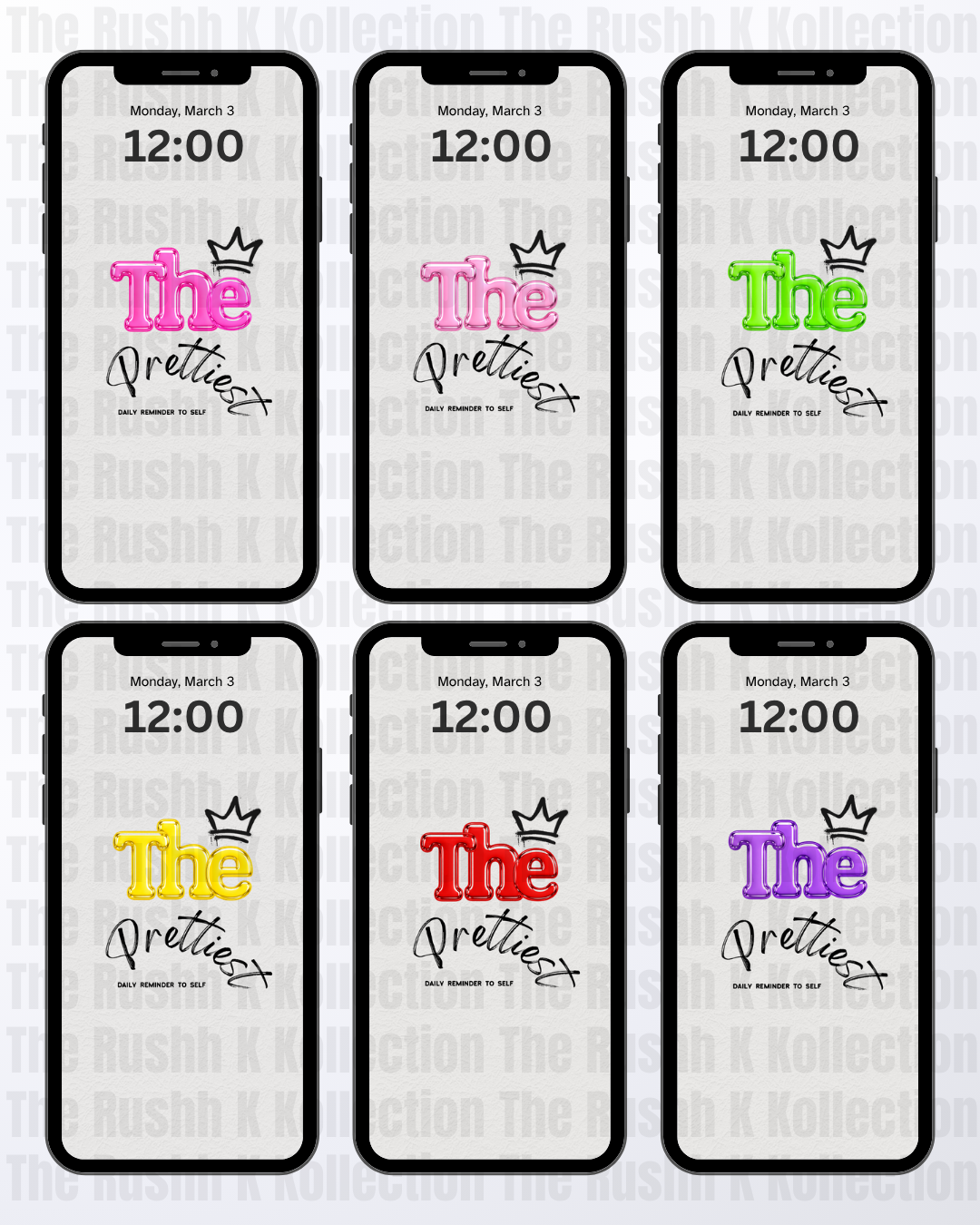 A Girl’s Daily Reminder Bundle - Phone Wallpapers (46-Pack)