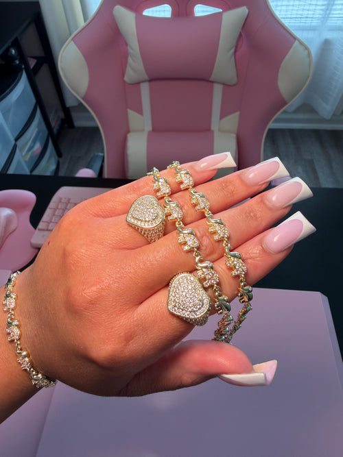 Pink Elephant Bracelet