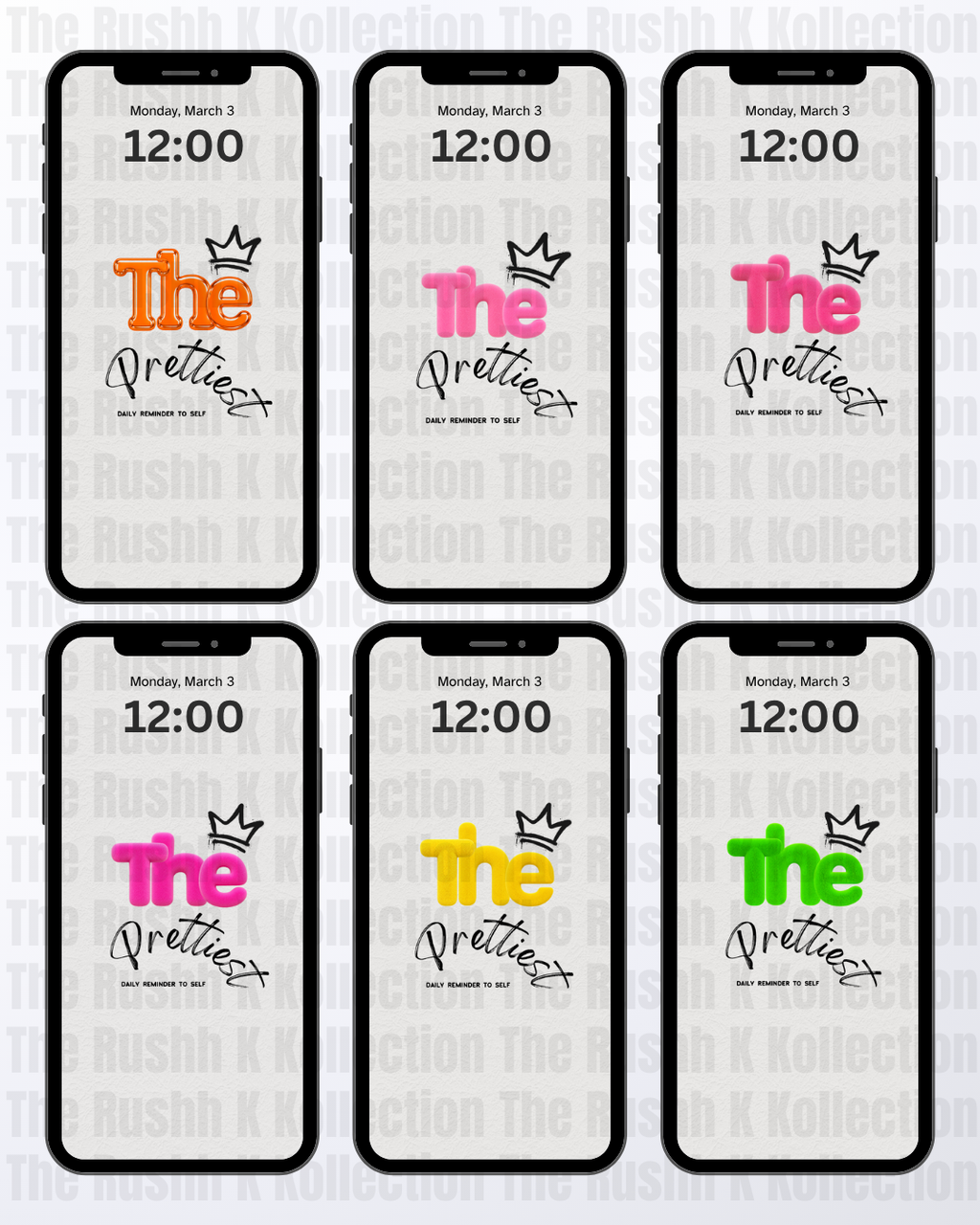 A Girl’s Daily Reminder Bundle - Phone Wallpapers (46-Pack)