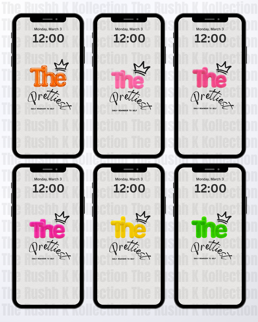 A Girl’s Daily Reminder Bundle - Phone Wallpapers (46-Pack)