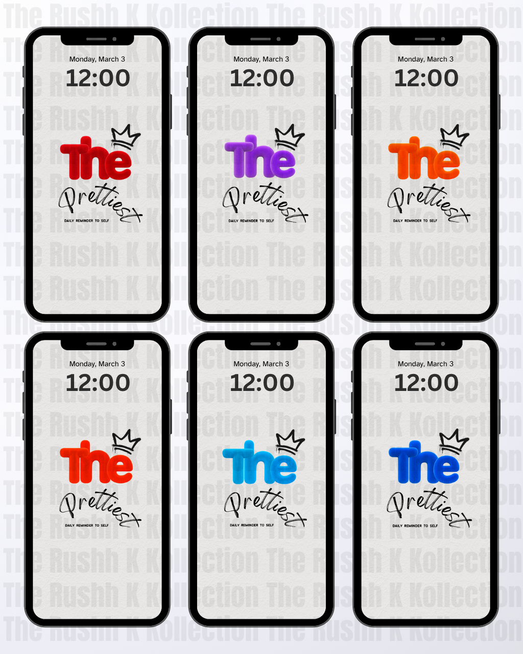 A Girl’s Daily Reminder Bundle - Phone Wallpapers (46-Pack)