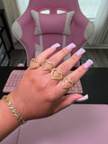 Timepiece Heart Ring