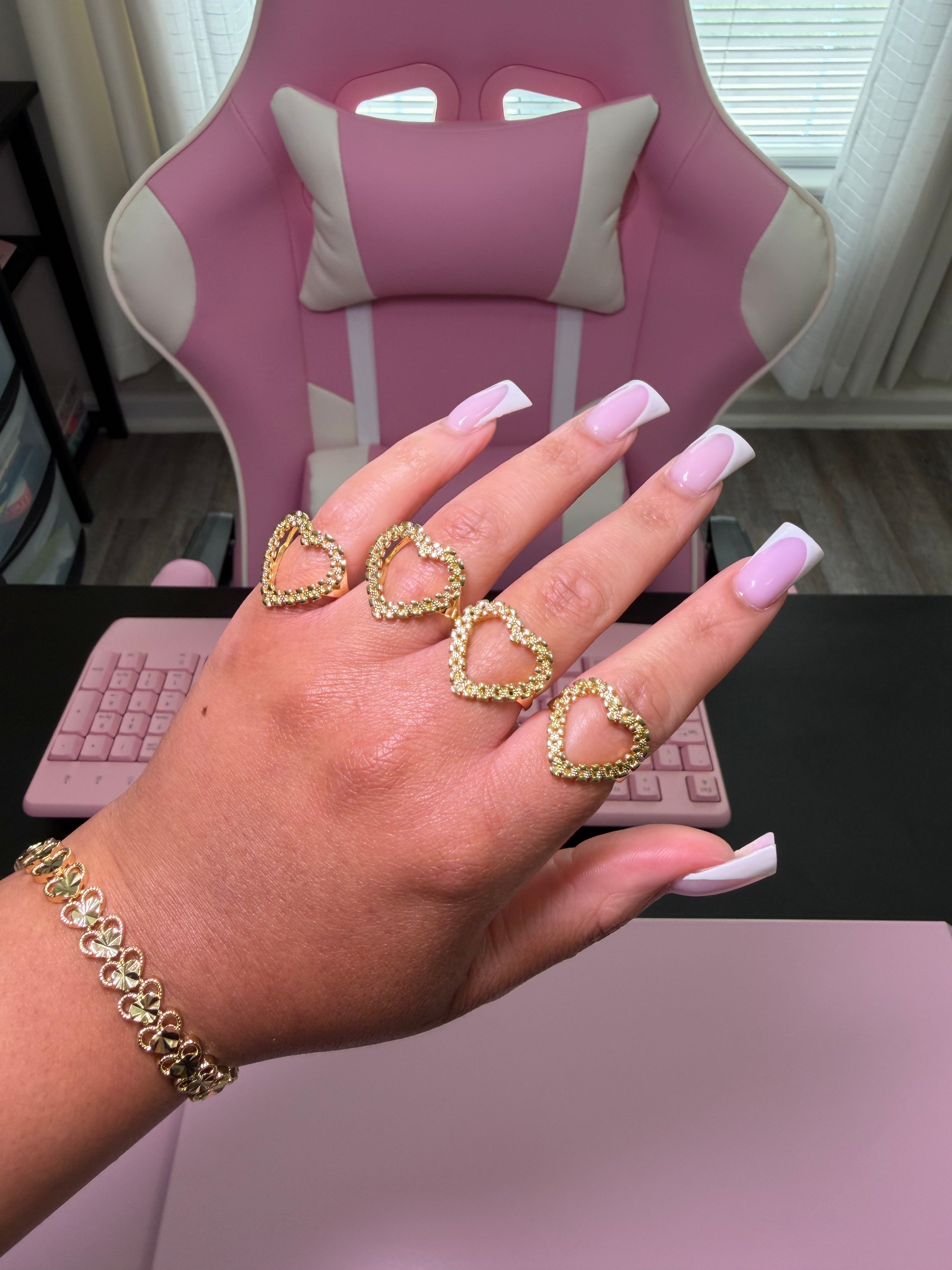 Timepiece Heart Ring