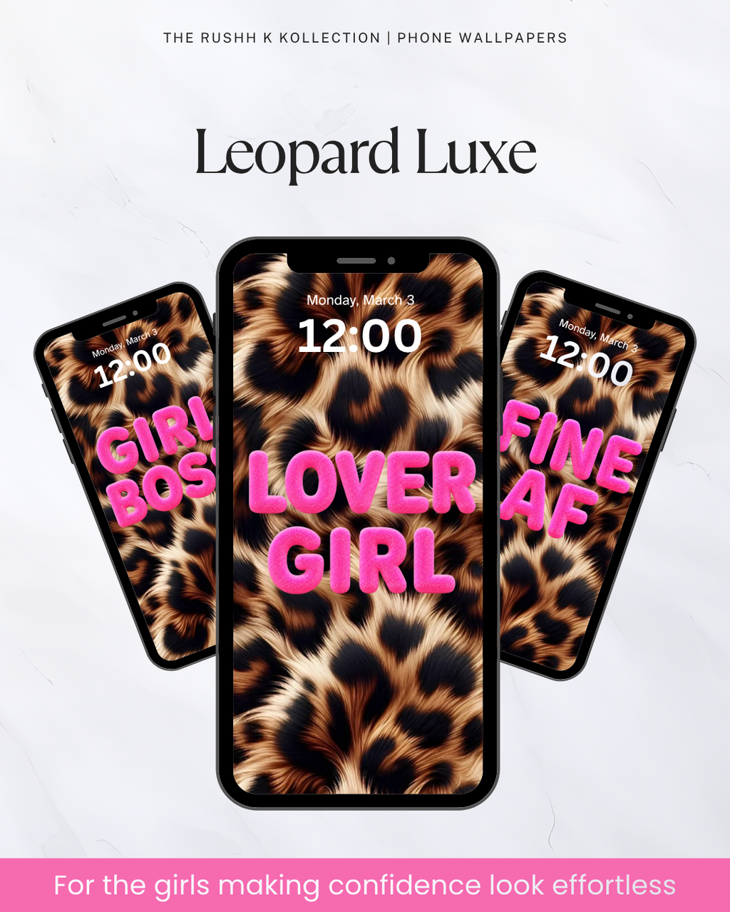 Leopard Luxe - Phone Wallpapers (13-Pack)