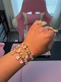 Pink Soft Life Charm Bracelet