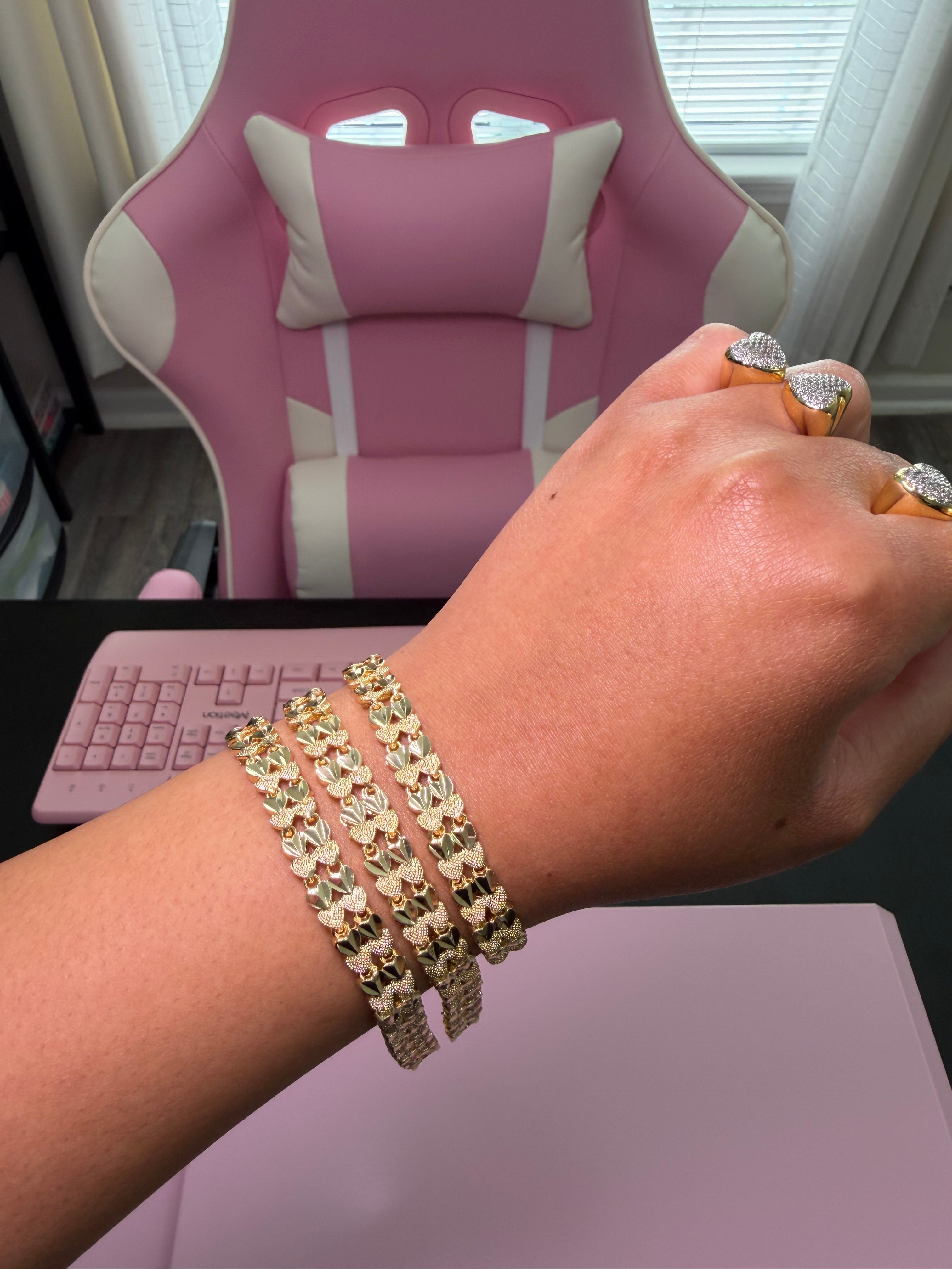 Double Heart Bracelet