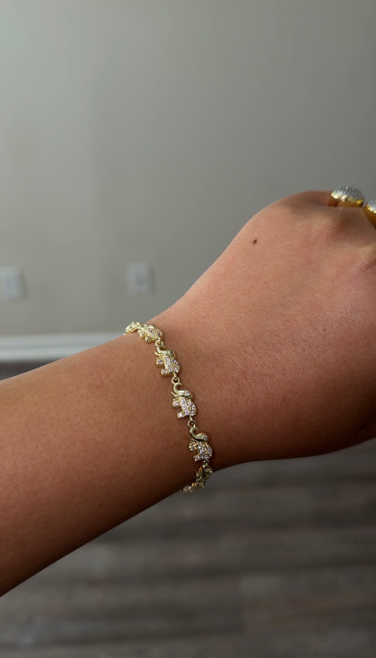 Pink Elephant Bracelet