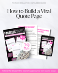 Faceless Hustle: The Quote Page Blueprint
