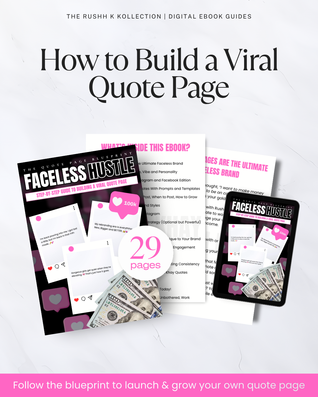 Faceless Hustle: The Quote Page Blueprint