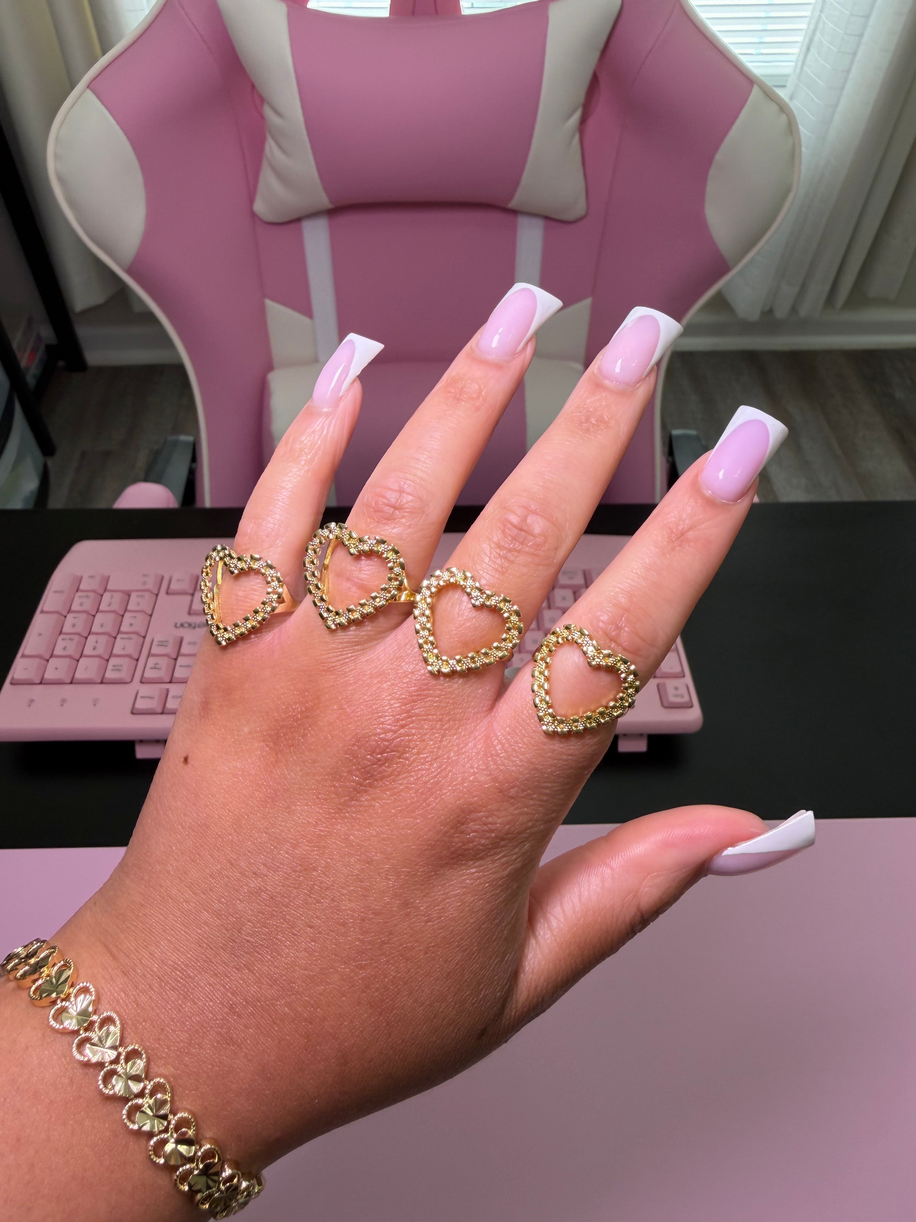 Timepiece Heart Ring