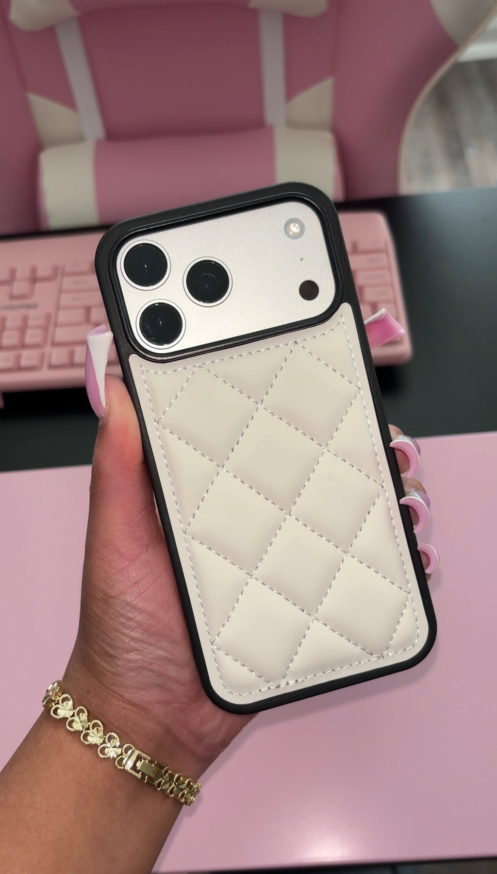 Boujee Girl Phone Case - White