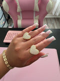 Iced Heart Ring